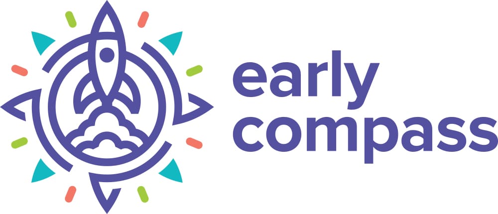 A purple and blue logo for early years company